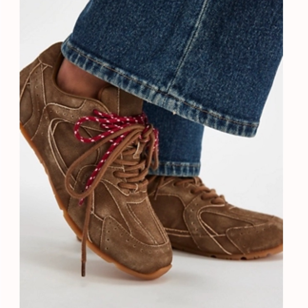 Jeffrey Campbell Kai Trainers for Free People (Miu Miu inspired), 8.5, brown